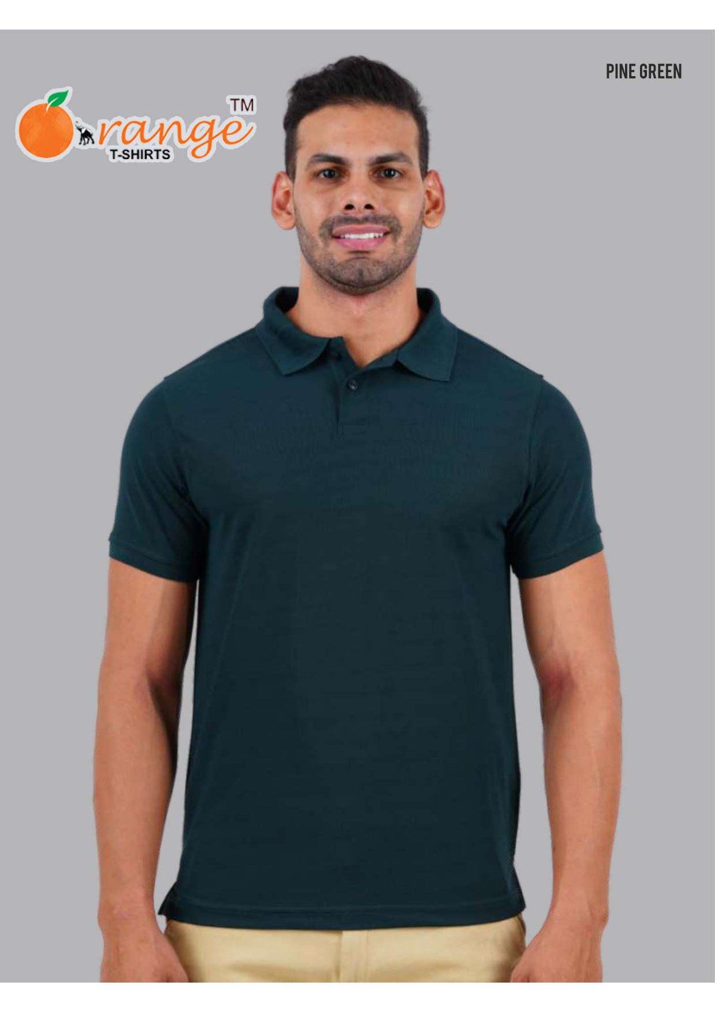 PINE GREEN POLO T-SHIRT