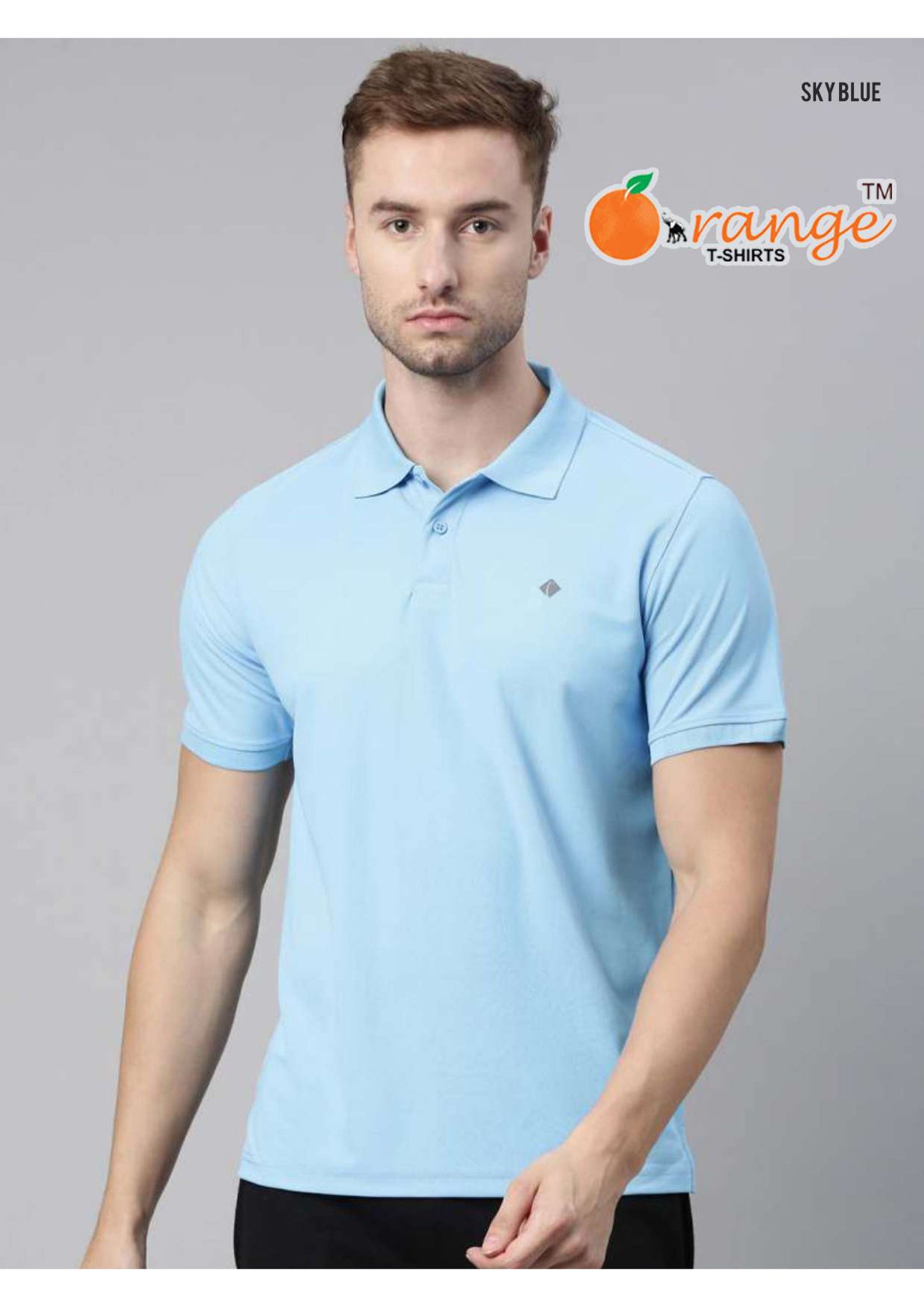 SKY BLUE POLO T-SHIRT