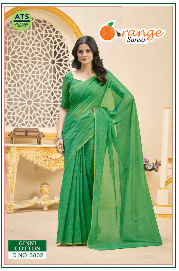 GINNI COTTON TEACHERS SAREES