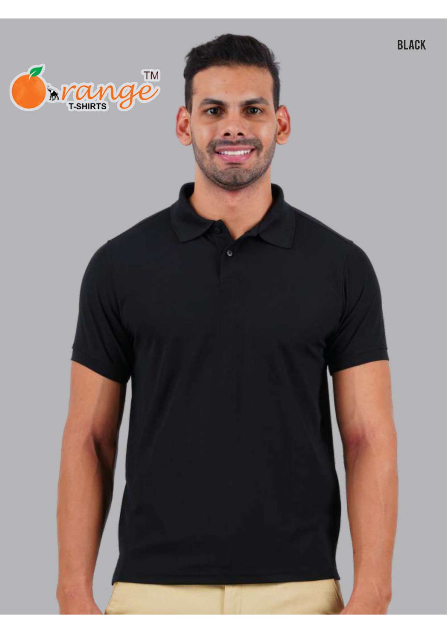 BLACK  POLO T-SHIRT