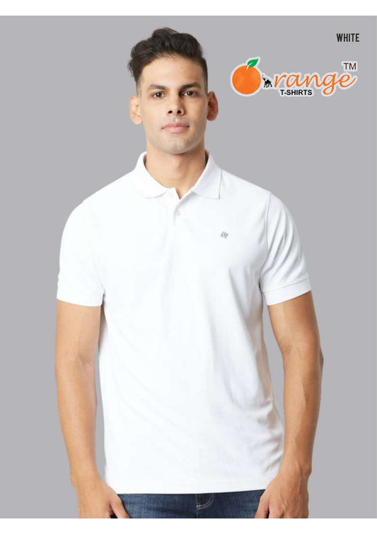 WHITE POLO T-SHIRT